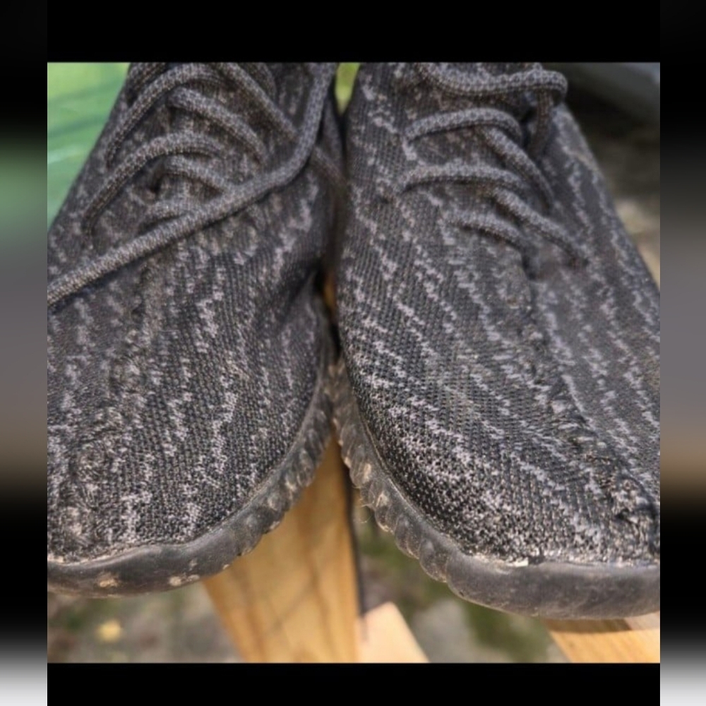 Men's tennis shoes size 8 black shoes - Picture 5 of 9